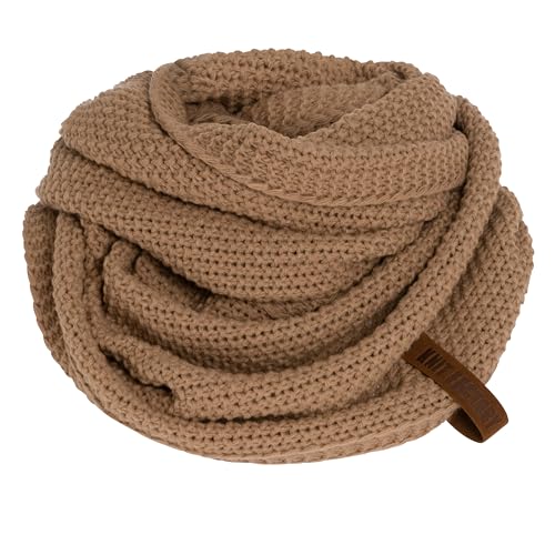 KNIT FACTORY - Coco Loop Schal - Gestrickter Schlauchschal - Für Damen und Herren - Herbst & Winter Essentials - Zeitloses Mode-Accessoire - Strickschal mit Wolle - Hochwertige Qualität - Nude von KNIT FACTORY