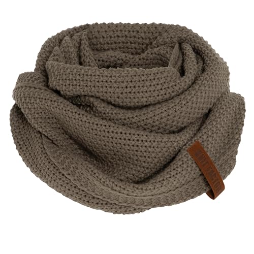 KNIT FACTORY - Coco Loop Schal - Gestrickter Schlauchschal - Für Damen und Herren - Herbst & Winter Essentials - Zeitloses Mode-Accessoire - Strickschal mit Wolle - Cappuccino von KNIT FACTORY