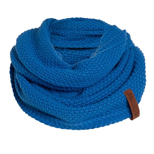 KNIT FACTORY - Coco Loop Schal - Gestrickter Schlauchschal - Für Damen und Herren - Herbst & Winter Essentials - Zeitloses Mode-Accessoire - Strickschal mit Wolle - Hochwertige Qualität - Cobalt von KNIT FACTORY