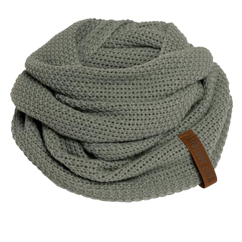 Knit Factory - Coco Loop Schal - Gestrickter Schlauchschal - Für Damen und Herren - Herbst & Winter Essentials - Zeitloses Mode-Accessoire - Strickschal mit Wolle - Urban Green von KNIT FACTORY