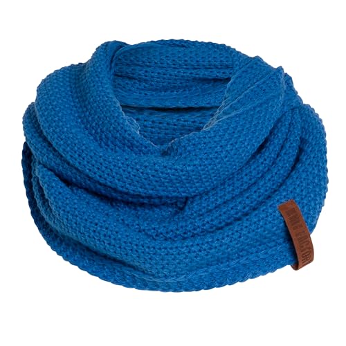 Knit Factory - Coco Loop Schal - Gestrickter Schlauchschal - Für Damen und Herren - Herbst & Winter Essentials - Zeitloses Mode-Accessoire - Strickschal mit Wolle - Hochwertige Qualität - Cobalt von KNIT FACTORY