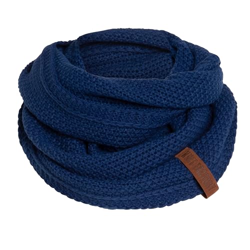 KNIT FACTORY - Coco Loop Schal - Gestrickter Schlauchschal - Für Damen und Herren - Herbst & Winter Essentials - Zeitloses Mode-Accessoire - Strickschal mit Wolle - Kings Blue von KNIT FACTORY