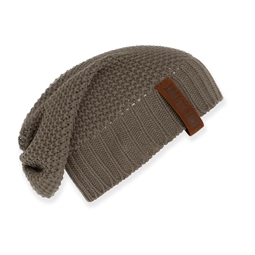 Knit Factory - Coco Mütze - Strickmütze für Damen und Herren - Slouch Beanie - Wintermütze mit Wolle - Hochwertige Qualität - Cappuccino von KNIT FACTORY