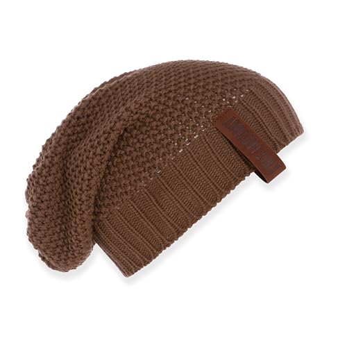 Knit Factory - Coco Mütze - Strickmütze für Damen und Herren - Slouch Beanie - Wintermütze mit Wolle - Hochwertige Qualität - Tobacco von KNIT FACTORY