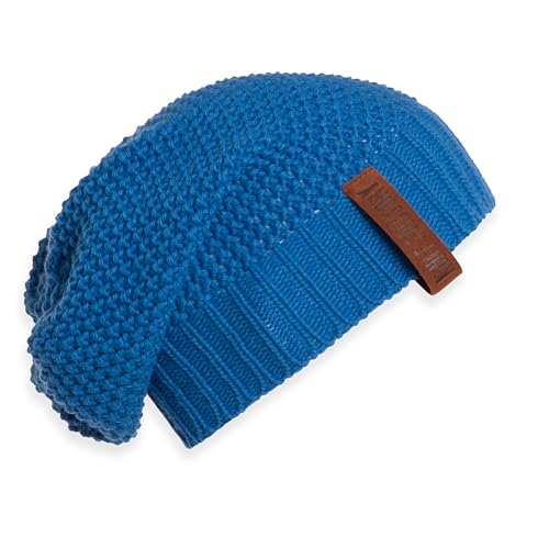 Knit Factory - Coco Mütze - Strickmütze für Damen und Herren - Slouch Beanie - Wintermütze mit Wolle - Hochwertige Qualität - Cobalt von KNIT FACTORY