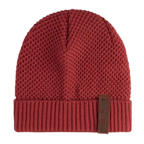 Knit Factory - Jazz Mütze - Strickmütze für Damen und Herren - Beanie - Herbst & Winter Essentials - Zeitloses Mode-Accessoire - Wintermütze mit Wolle - Hochwertige Qualität - Baked Apple von KNIT FACTORY