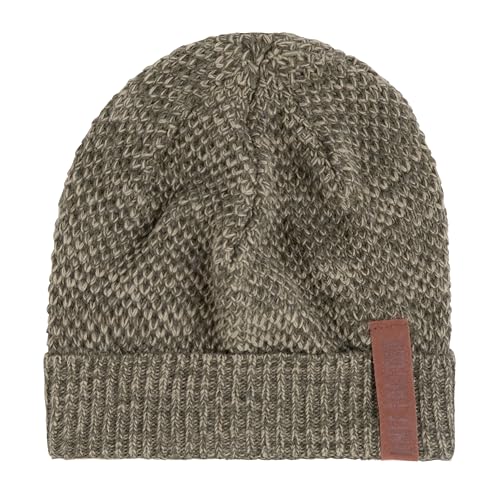 KNIT FACTORY - Jazz Mütze - Strickmütze für Damen und Herren - Beanie - Herbst & Winter Essentials - Zeitloses Mode-Accessoire - Wintermütze mit Wolle - Hochwertige Qualität - Grün/Olive von KNIT FACTORY