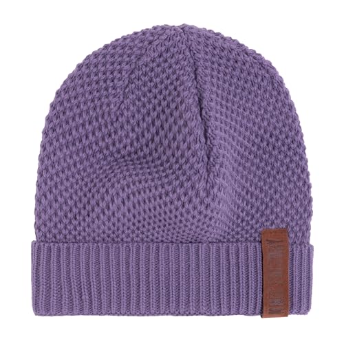 Knit Factory - Jazz Mütze - Strickmütze für Damen und Herren - Beanie - Herbst & Winter Essentials - Zeitloses Mode-Accessoire - Wintermütze mit Wolle - Hochwertige Qualität - Violett von KNIT FACTORY