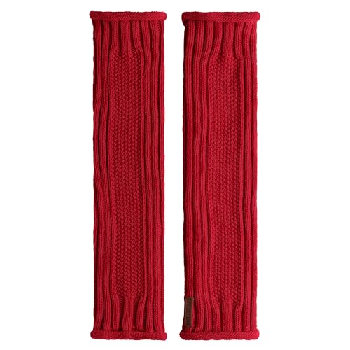 Knit Factory - Kick Beinwärmer - Stulpen für Damen - Damen Wadenwärmer aus Wolle - Leg Warmers - Für Herbst und Winter - Bright Red von KNIT FACTORY