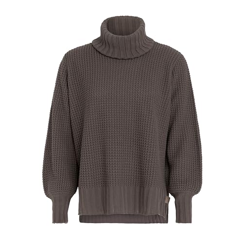 KNIT FACTORY - Robin Rollkragen Strickpullover - Cappuccino - 36/38 von KNIT FACTORY