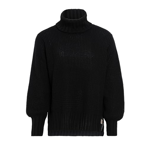 KNIT FACTORY - Robin Rollkragen Strickpullover - Schwarz - 36/38 von KNIT FACTORY