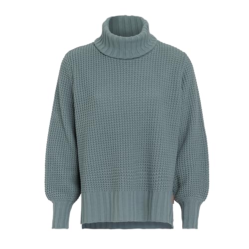 Knit Factory - Robin Rollkragen Strickpullover - Stone Green - 36/38 von KNIT FACTORY