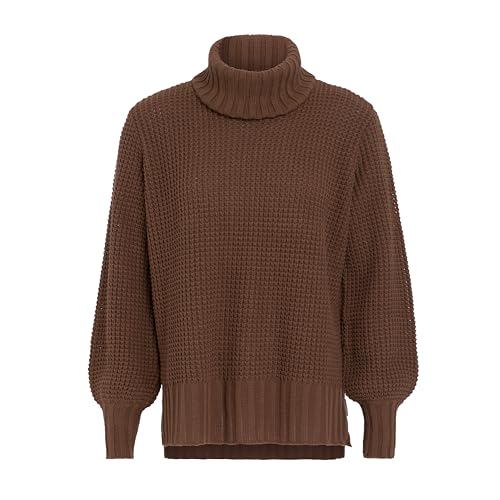 Knit Factory - Robin Rollkragen Strickpullover - Tobacco - 36/38 von KNIT FACTORY