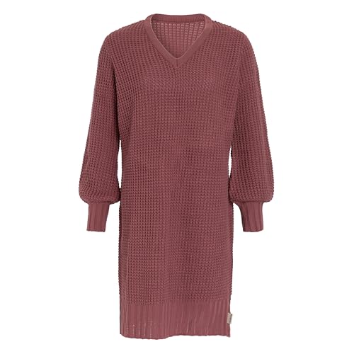 Knit Factory - Robin Strickkleid - Stone Red - 40/42 von KNIT FACTORY