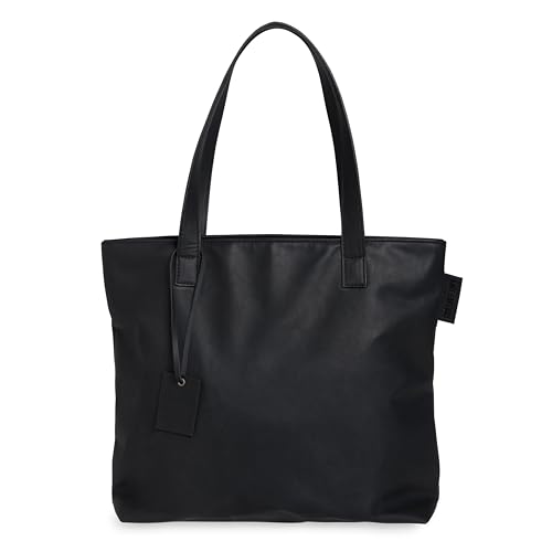 KNIT FACTORY - Sofia Handtasche - Stylische Damen Tasche - Mit Reißverschluss Verschließbare Innentasche - 37x30 cm - Hochwertige Qualität - Schwarz von KNIT FACTORY