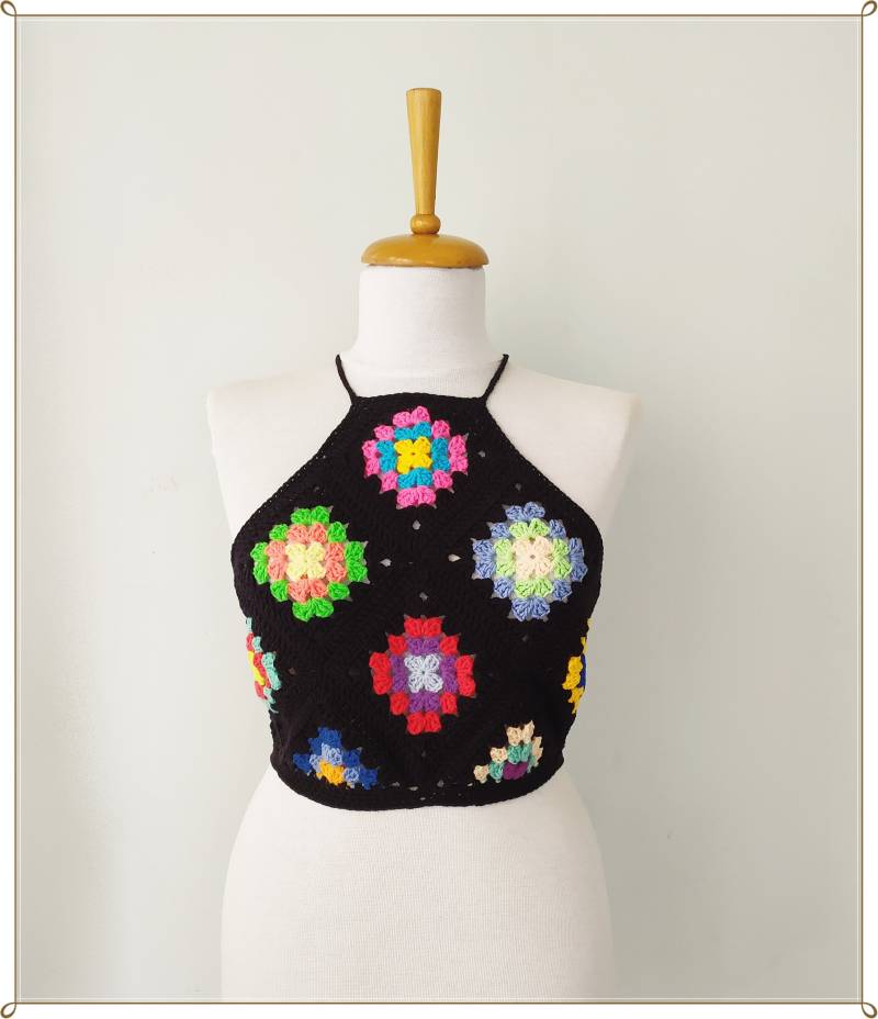 Handgefertigtes Häkeltop Im Boho-style von KNITANDCROCHETWORLD