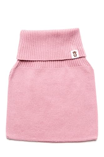KNITAS Baumwollschal für Kinder I Super Weich und Warm Gestrickte Strickschal zum Schutz des Halses vor Kälte und Wind I Schlupfschal in der Farbe Rosa - Mädchen Jungen 0-3 Jahre von KNITAS