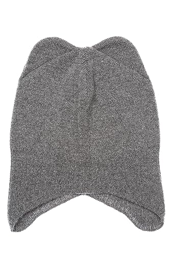 KNITAS Einlagig Gestrickte Kindermütze aus Merino und Kaschmirwolle für Kleinkind I Superweiche und warme Mütze für Jungen und Mädchen 3-8 Jahre I Kinder Wintermütze in der Farbe Grau - Größe 50-54cm von KNITAS