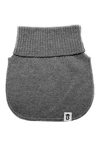 KNITAS Strickschal Schlauchschal aus Wolle für Kinder I Super Weich und Warm Gestrickte Loop Schal zum Schutz des Halses im Herbst Winter I Schlupfschal in der Farbe Grau - Mädchen Jungen 3-10 Jahre von KNITAS