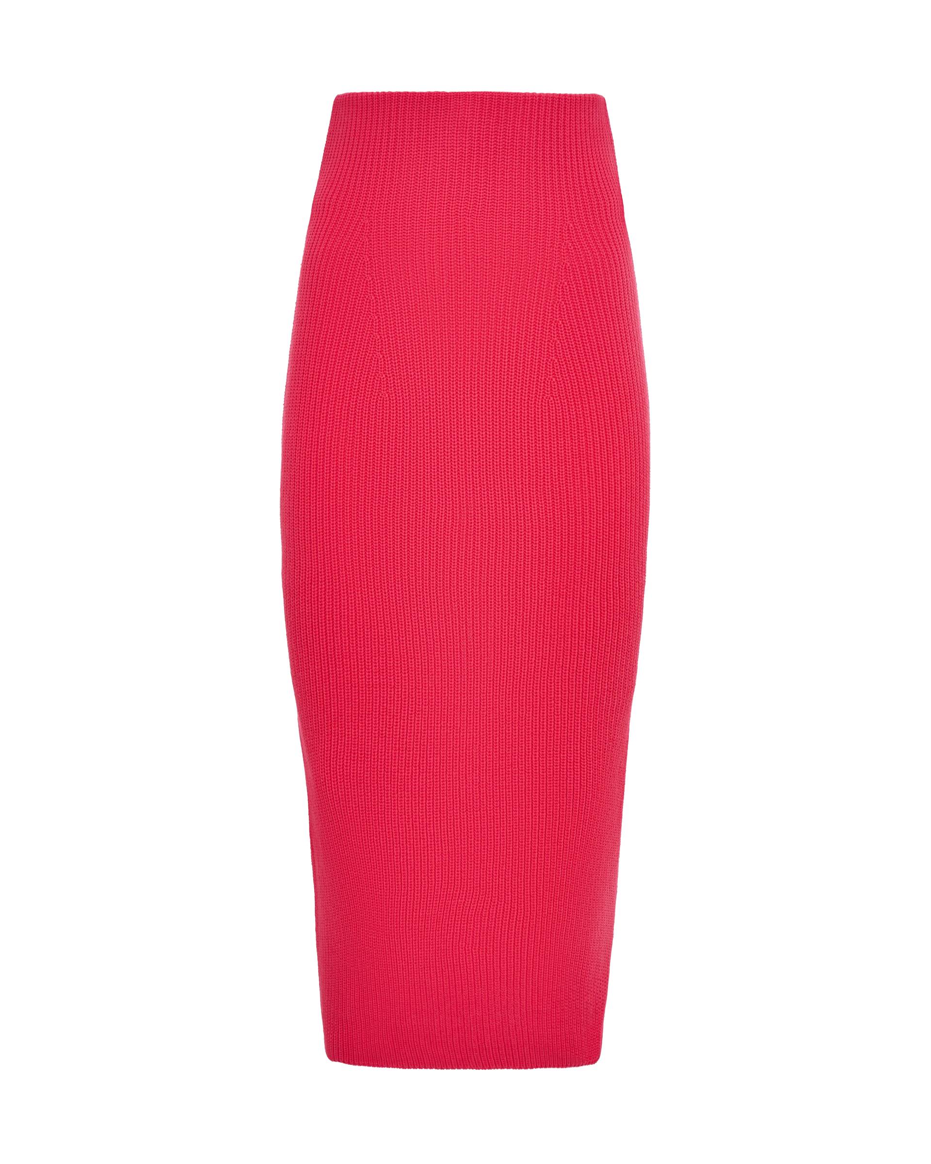 Brink pink skirt - Pink - L - KNITEL - Midi skirts von KNITEL