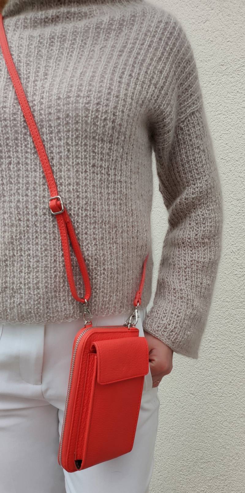 Crossbody Bag, Handytasche, Echtes Leder, Portemonnaie Crossbody Bag, Handytasche, Echtes Leder, Portemonnaie von KNITKNITSYLTSTORE