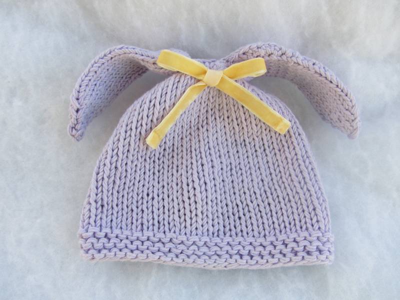 Alle Natürlichen Baumwolle Babyhasenmütze. Größe 0-3 Monate Alle Natürlichen Baumwolle Babyhasenmütze. Größe 0-3 Monate von KNITLEBITS