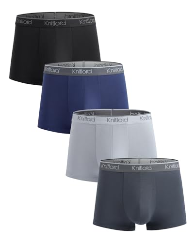 KNITLORD Boxershorts Herren Mikrofaser Männer Unterwäsche Weiche Modal Men Unterhosen Bunt 4er Pack, XXL KNITLORD Boxershorts Herren Mikrofaser Männer Unterwäsche Weiche Modal Men Unterhosen Bunt 4er Pack, XXL von KNITLORD