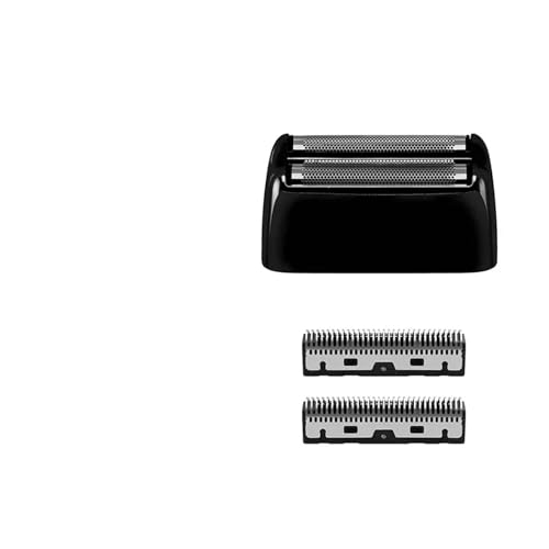 Ersatz-Scherfolie und -Klinge passend for BaBylissPRO, kompatibel mit Barberology, kompatibel mit FXFS2, Elektrorasierer mit Doppelfolie, kompatibel mit BaByliss, Ersatz des Rasierkopfs(FXFS2-black) von KNNGZTSSR