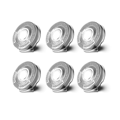 Rasierer-Ersatzklinge SH50 Klingenkopf, kompatibel mit Philips Norelco, Shaver Series 5000, PowerTouch S5160, S5210, S5205, S5370 Rasierer-Ersatzklingen(6pcs) von KNNGZTSSR