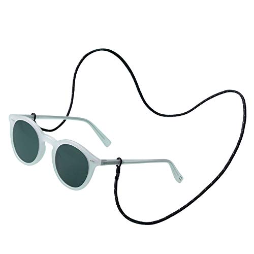 KNOK Brillenband Sunglass Strap - Brillenbänder Brillenkette Universal Accessoire für Sonnenbrillen und Lesebrillen - Brillenhalter Brillenschnur (Black Reflect) von KNOK