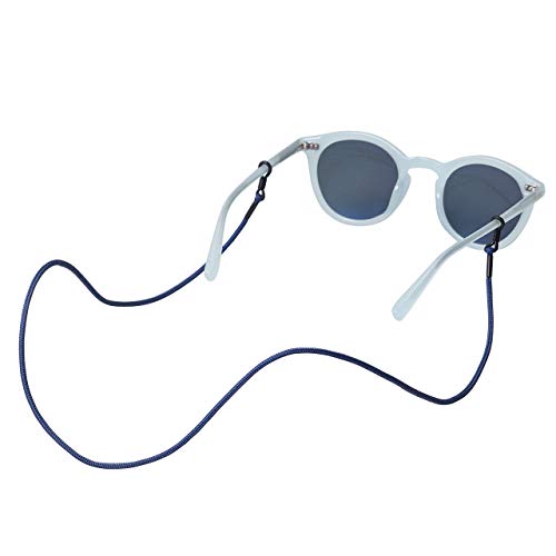 KNOK Brillenband Sunglass Strap - Brillenbänder Brillenkette Universal Accessoire für Sonnenbrillen und Lesebrillen - Brillenhalter Brillenschnur (Navy) von KNOK