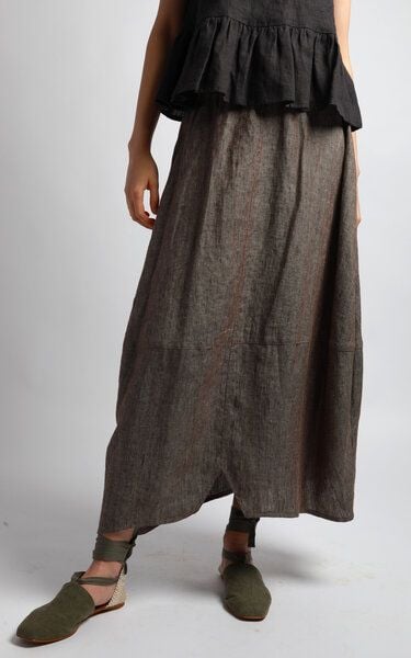 KNOTIUM MANON Maxi-Leinenrock mit Ballonschnitt von KNOTIUM