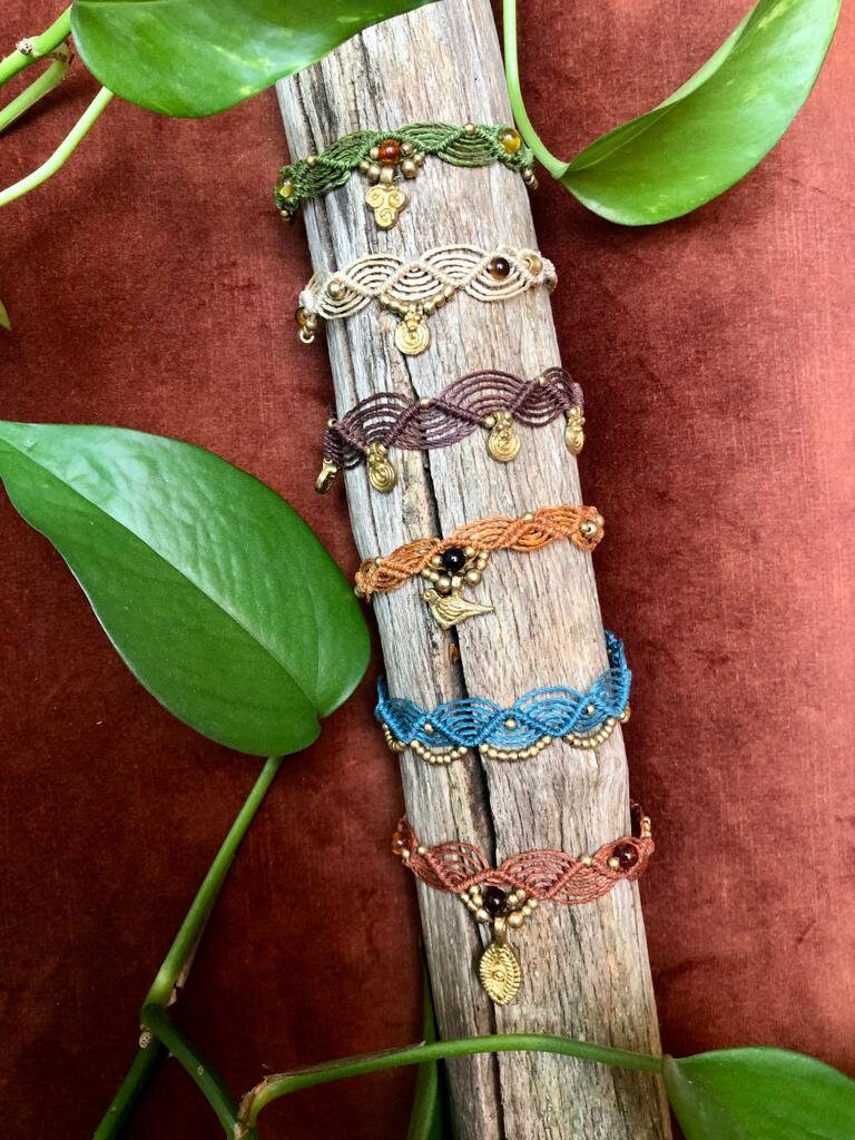 Makramee Fußkettchen von KNOTaccessories2020