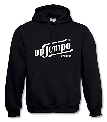 Gabber Hooded Uptempo 220 Bpm (3XL, Schwarz) von KNOW-MORE-STYLEZ