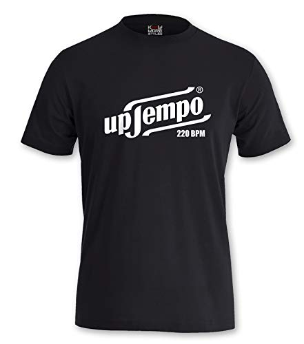 Gabber T-Shirt Uptempo 220 BPM (3XL, Schwarz) von KNOW-MORE-STYLEZ