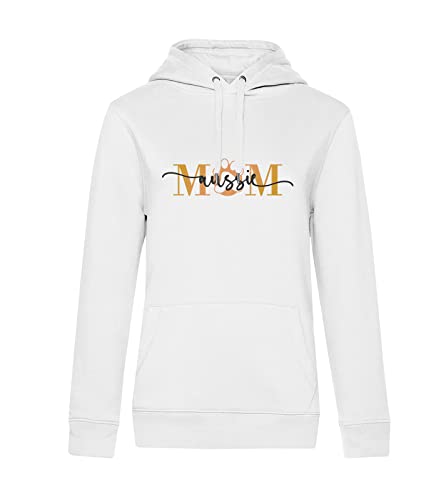 KNOW-MORE-STYLEZ Australian Shepherd Damen Pullover mit Aussie Mom Hund Druck (L, Soft Rose) von KNOW-MORE-STYLEZ