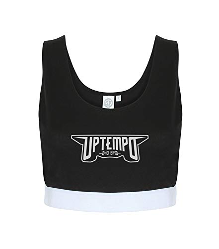 KNOW-MORE-STYLEZ Damen Crop Top Uptempo 240 BPM (M) von KNOW-MORE-STYLEZ