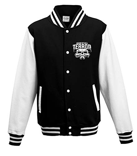 KNOW-MORE-STYLEZ Gabber College Sweatjacke Terror Sound of Hell (L) von KNOW-MORE-STYLEZ
