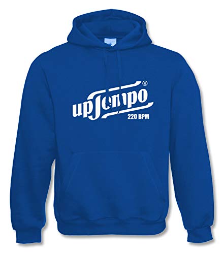 KNOW-MORE-STYLEZ Gabber Hooded Uptempo 220 BPM (XL, Blau) von KNOW-MORE-STYLEZ