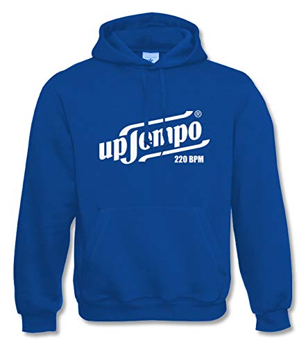 KNOW-MORE-STYLEZ Gabber Hooded Uptempo 220 BPM (XXL, Blau) von KNOW-MORE-STYLEZ