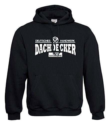 KNOW-MORE-STYLEZ Hooded Sweatshirt DACHDECKER Kapuzenpulli Pulli Hoodie ZUNFT Handwerk Dach (L) von KNOW-MORE-STYLEZ