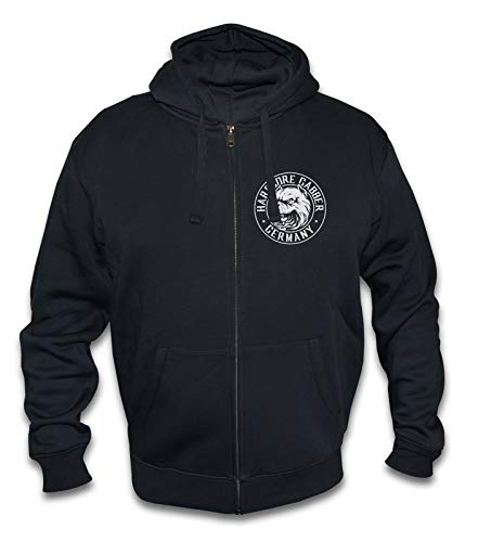 KNOW-MORE-STYLEZ Sweatjacke Hardcore Gabber Germany Dog mit Kapuze (3XL) von KNOW-MORE-STYLEZ