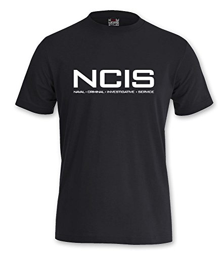 T-Shirt NCIS Shirt Navy CIS Kult Serie Tv Kult (L, Schwarz) von KNOW-MORE-STYLEZ