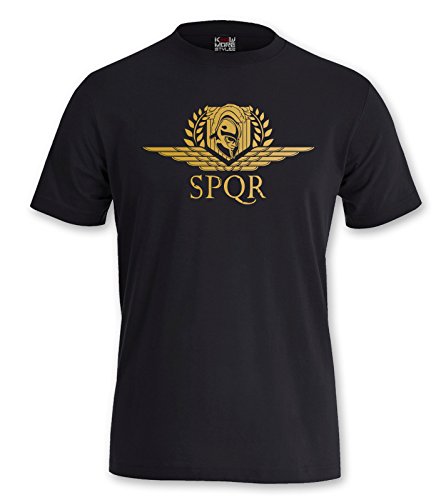 T-Shirt SPQR Shirt Rom Gladiator Legion Legionär Römer Rome Römisches Reich Antikes (L) von KNOW-MORE-STYLEZ