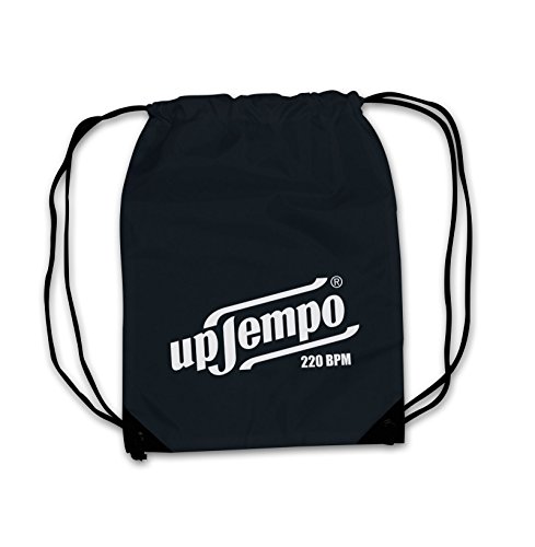 Turnbeutel Uptempo 220BPM Hardcore Gabba Gabber Unisex Beutel Rucksack Bag (SCHWARZ) von KNOW-MORE-STYLEZ