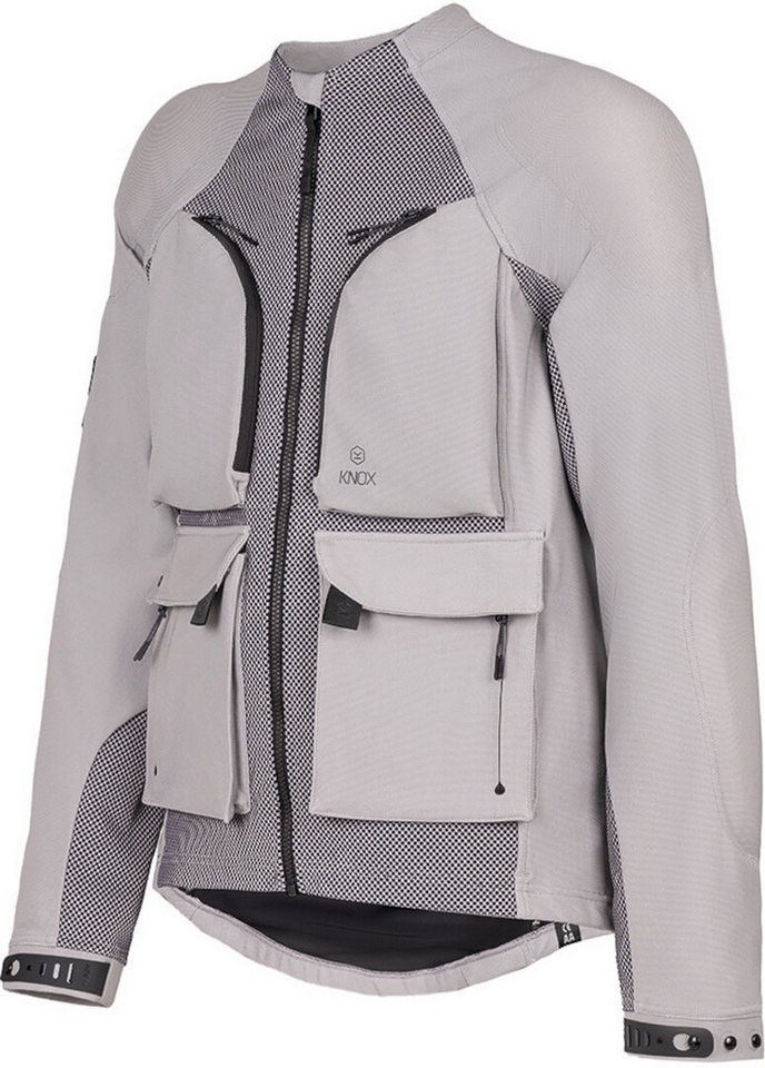 KNOX Motorradjacke Tor Protektorenjacke Wasserdicht Atmungsaktiv protektoren reflektierende robust Visier wa von KNOX