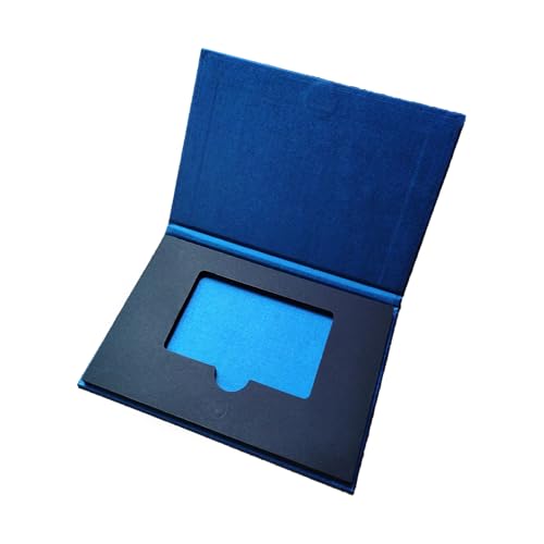 KNSMKP Einzelkarton Geschenkverpackung Metall Business Mitgliedschaft Zugangskontrolle Kreditkartenbox mit magnetischer Anziehungskraft (blau) von KNSMKP