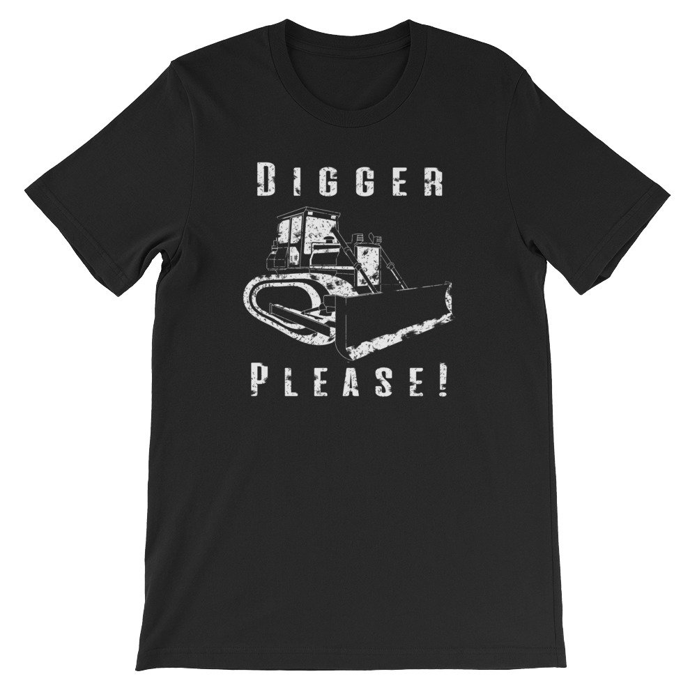 Bagger Wortspiel Bitte Bulldozer Radlader Earth Movers Weiß Bagger Wortspiel Bitte Bulldozer Radlader Earth Movers Weiß von KNUXXShop