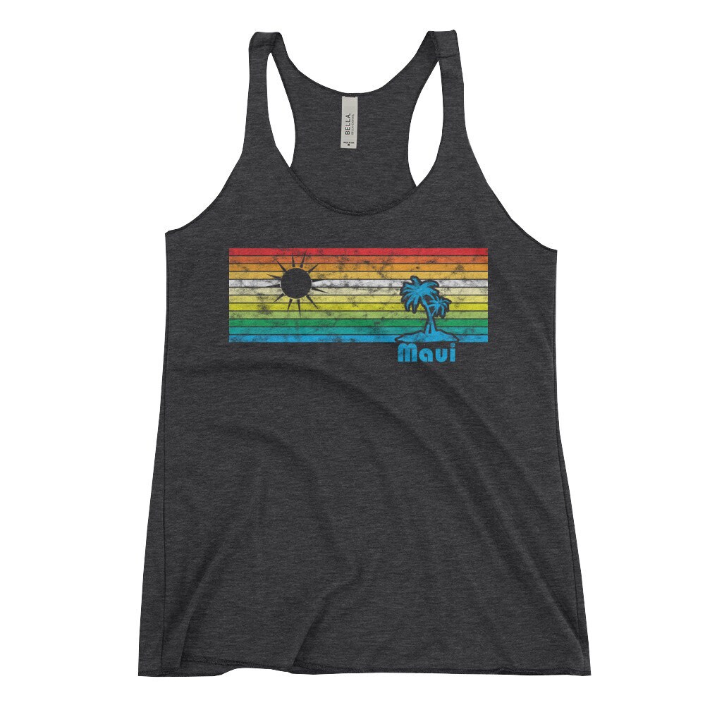 Maui Regenbogen Paradies Sonnenuntergang Vintage Used Look Der 1980Er Jahre Maui Regenbogen Paradies Sonnenuntergang Vintage Used Look Der 1980Er Jahre von KNUXXShop