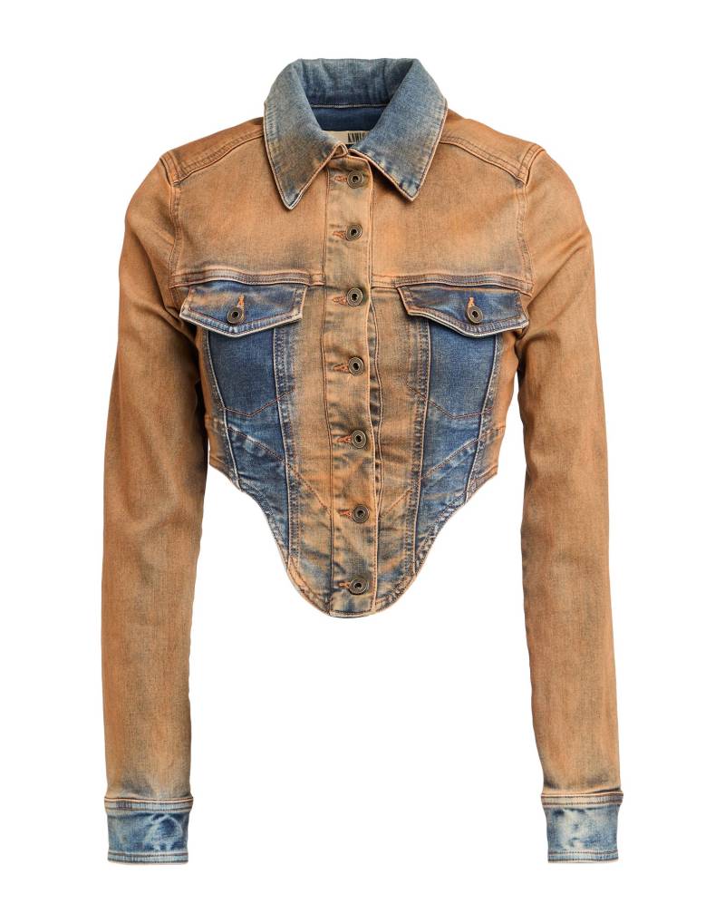 KNWLS Jeansjacke/-mantel Damen Lederfarben KNWLS Jeansjacke/-mantel Damen Lederfarben von KNWLS